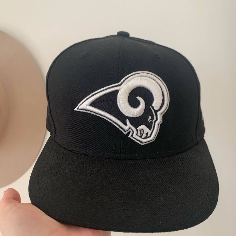 New Era Black Rams Hat
